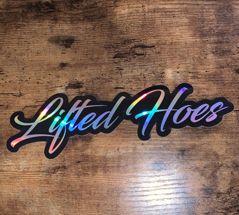Lifted Hoes "Cursive" sticker